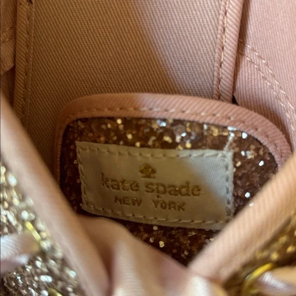 Keds‎ X Kate Spade Collab Rose Gold Glitter Sequin Sneakers Size 10 - Picture 12 of 12